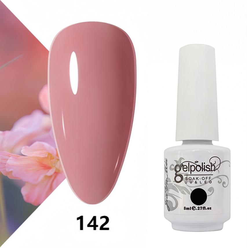 Amber Gel Polish Set: Gel Polish Manicure Kit with Whitening, Base Coat, and Sealer.