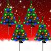 1/2/4PCS Solar Christmas Tree Lights Waterproof Outdoor LED Garden Lamps For Lawn Patio Landscape Decoration Party