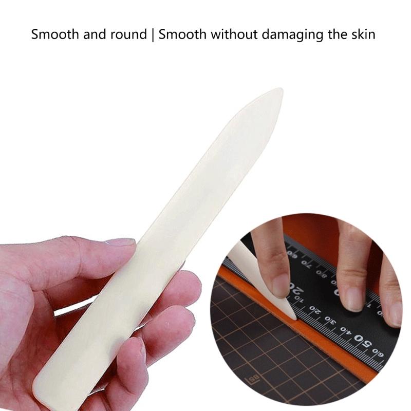 8Pcs Leather Creasing Tool Bone Folder Paper Fabric Creaser for Fabric Marking Seams Pressing Sewing Craft Card Making