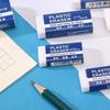 White PVC Erasers 10pcs, student drawing tools for school sketching, painting, art, home and office use