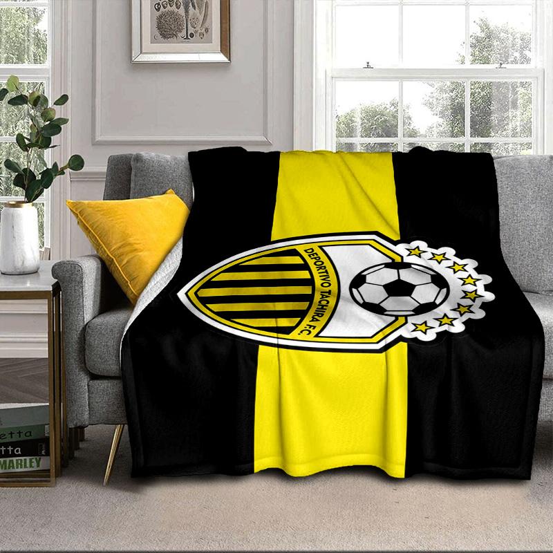Deportivo Tachira Fc Crest Portable Blanket/Soft Blanket Bedding Blanket Suitable for Travel Camping Living Rooms Offices Sofas Fan Gifts