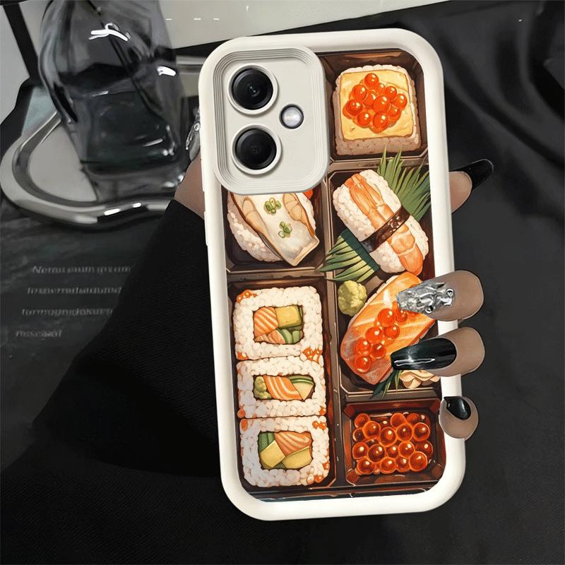 Phone Case for Xiaomi Redmi Note 15 14 13 Pro Plus Delicious Sushi Bento Shell 12S 11 11S 11T 5G 14S Soft Silicone Funda