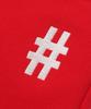 BEENTRILL Essential Hashtag Logo Brushed Sweatpants (Red)