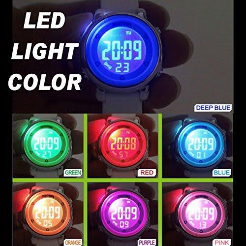 GAWZ JAPAN Kids' & Women's Round Digital Watch with Silicone Band, Perfect for Elementary School Students (Time Pre-Setting, Inspected in Japan), Wate