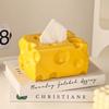 Creative Cheese Tissue Box Holder Simple Plastic Dryer Tissue Box Napkin Toilet Paper Storage Box Tissue Box Tissue Holder