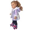 Long Coat Winter Doll Clothes For 18 Inch Girl Dolls Soft Plush Outfit Set Simple Wear Design
