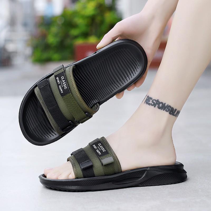 

Men s Summer Cross-Border One-Strap Sandals: Outdoor Beach Fashion Vietnam Couple Shoes 45 армія зелений колір