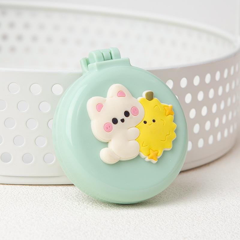 2-in-1 Mini Folding Cartoon Cushion Comb for Girls - Cute, Portable, Massage Air Cushion