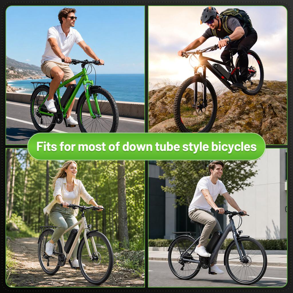 Magazzino UE Disponibile Batteria Bicicletta Elettrica Batteria Bicicletta Elettrica a 4 Pin 36V 20Ah 25A BMS Pacco Batteria Ioni di Litio E-bike