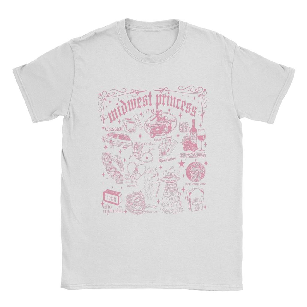 Heren T-shirts Chappell Roan Pink Ponys Club Vintage Katoenen T-shirt Korte Mouw T-shirt Ronde Hals Kleding Zomer