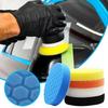 5Pcs Reusable Car Polishing Sponges In 5/6Inch Sizes Buffing Polishing Pad for Easy Wax Application