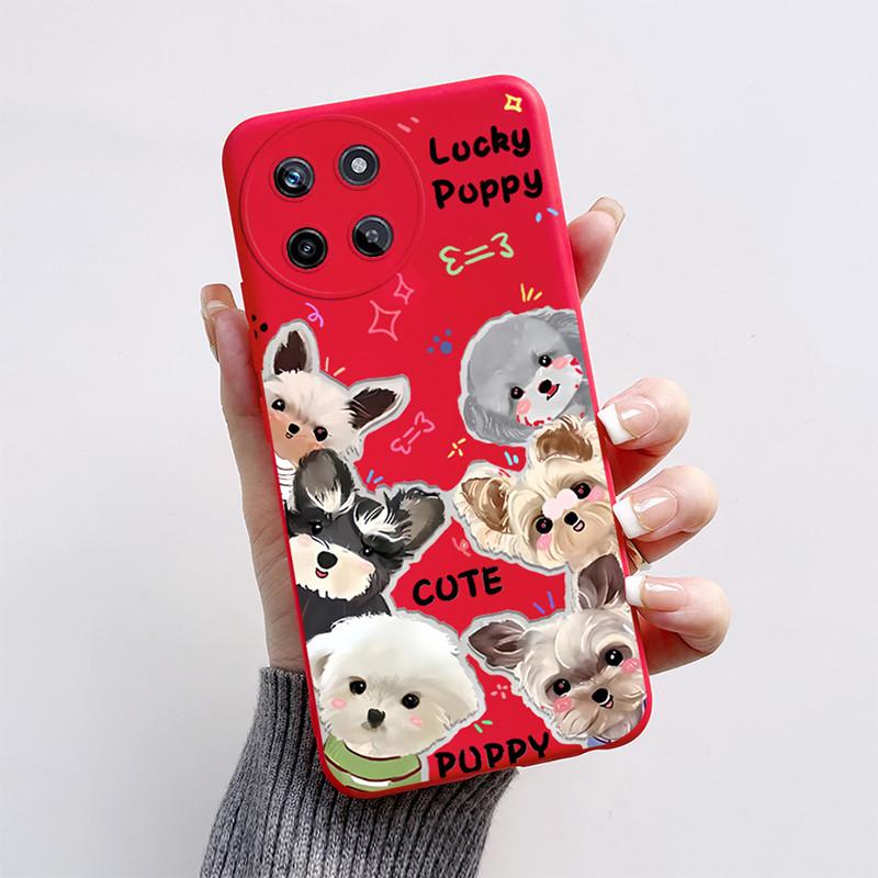 For OPPO Realme 11 4G Phone Case Cute Cat Cartoon Funny Dog Shell Soft Silicone Protection Back Cover For Realme11 RMX3636 Funda