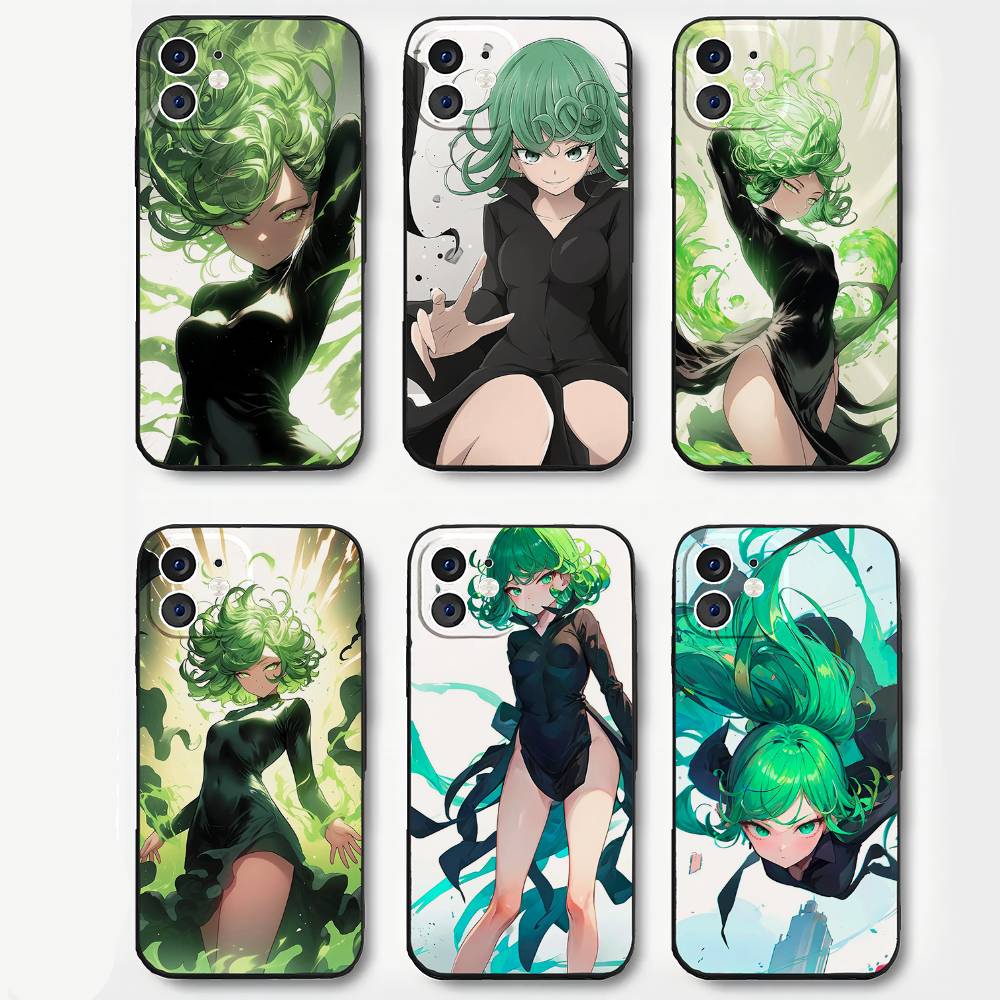 Senritsu No Tatsumaki Anime One Punch Man Phone Case For IPhone 17 Air 16 15 14 13 Pro Max 11 12 Black Silicone Cover