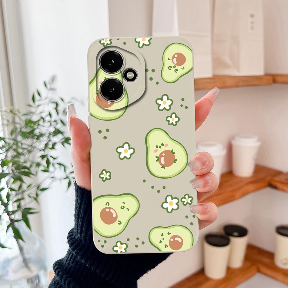 Case For Honor 400 Pro Global Cartoon Dinosaur Back Cover Liquid Silicone Full Protection Durable Shockproof Phone Protectors