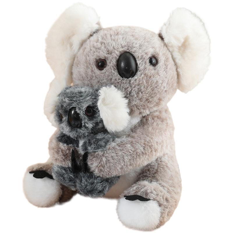25 см кавайный пингвин коала мама и сын плюшевые игрушки мягкие мягкие игрушки подушка коала и пингвин детские игрушки милые подарки друзья дети 25cm чёрный
