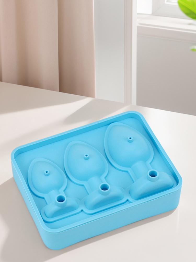 Ice Cube Mold Silicone Prank Butt Plug Shaped Mold Reusable Prank Ice Cube Molds Tray Fun Shape Ice Cube Trays for Juice Drink
