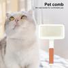 Pettine per Animali Domestici Cane Spilli in Acciaio Inossidabile Manico Antiscivolo Portatile Anti-rottura Spazzola per Toelettatura Capelli Soffici Cane Gatto