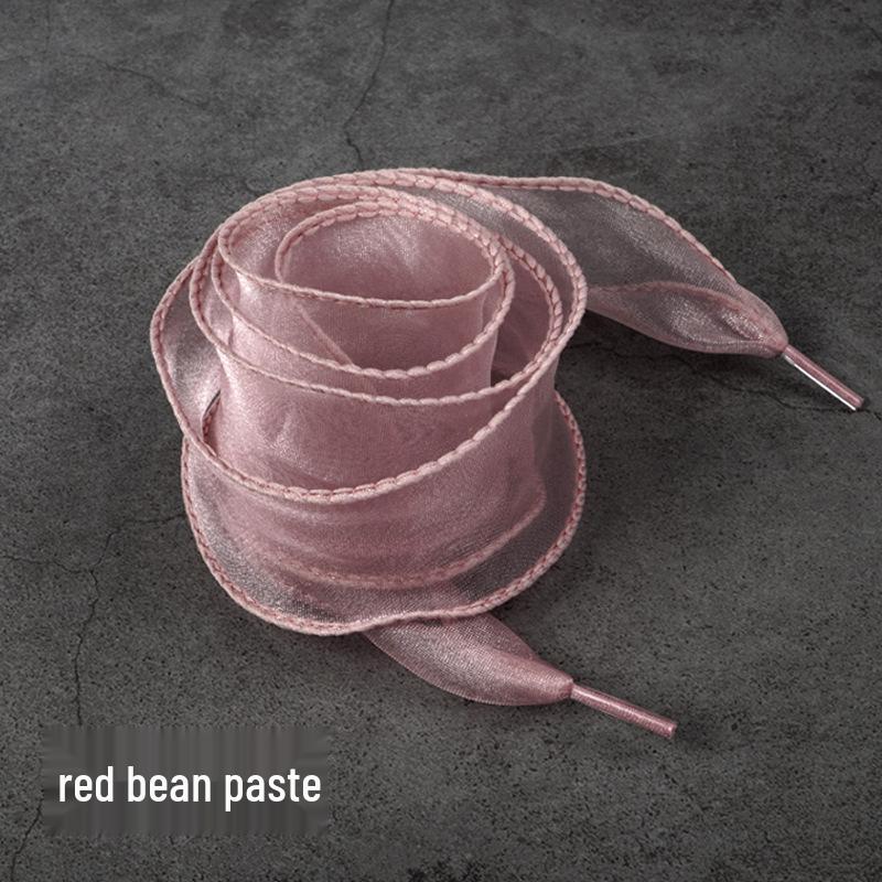 Fairy Wave Silk Chiffon Curly Shoelaces for German Trainers and Air Force One - Canvas Rope, 1 Pair