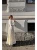 Elegant Long Sleeve 3D Floral Rose Party Dress