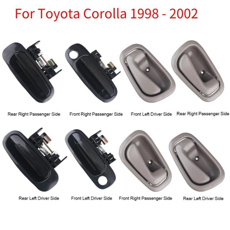 8pcs Door Handle Exterior Interior Car Door Handle Set 6924002030 For Toyota Corolla 1998 1999 2000 2001 2002 Car Accessories