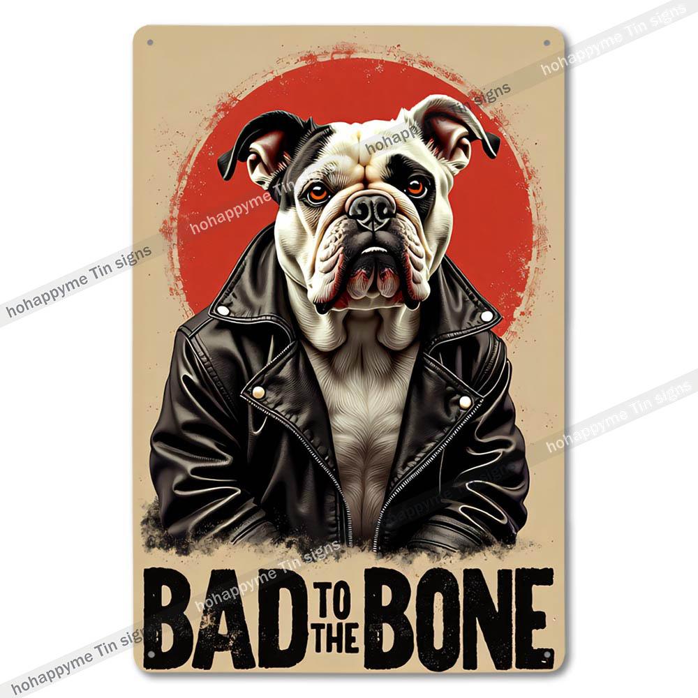Vintage Cute Dog Themed Metal Tin Sign Retro Funny Puppy Wall Art Decor for Home Pet Shop Man Cave Rustic Iron Painting Plaque