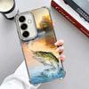 Hunting Fishing Man Plating Phone Case For Samsung A17 A07 A37 A57 A16 A56 A15 A55 A14 A54 A13 A53 A26 A36 A25 A35 A24 A34 A23 A