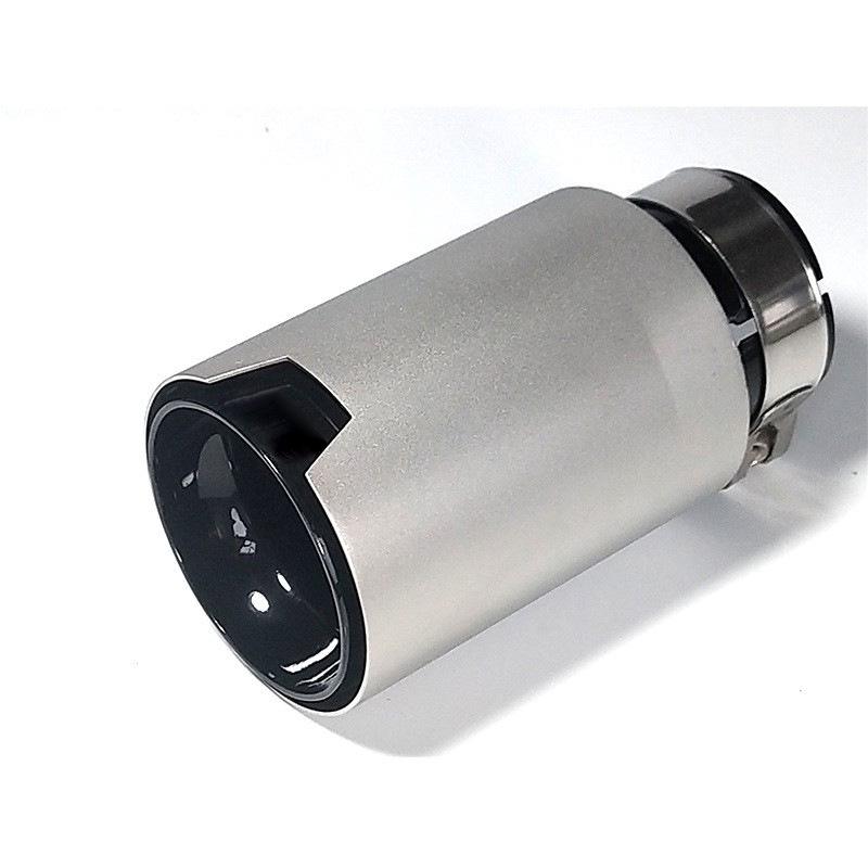 

Совместимая с BMW выхлопная труба из нержавеющей стали: Универсальный звук волны, черно-серебристая модель для модификации выхлопной системы автомобиля No Variation