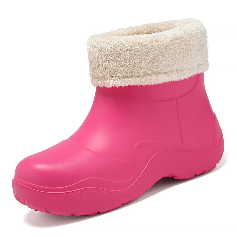 

«Женские зимние водонепроницаемые сапоги для снега и дождя с бархатной подкладкой» 38-39 розы красного