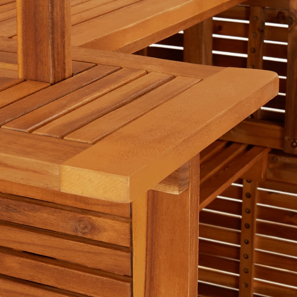 Vidaxl 3-Cz. Garden Bar Furniture Set, Solid Acacia Wood