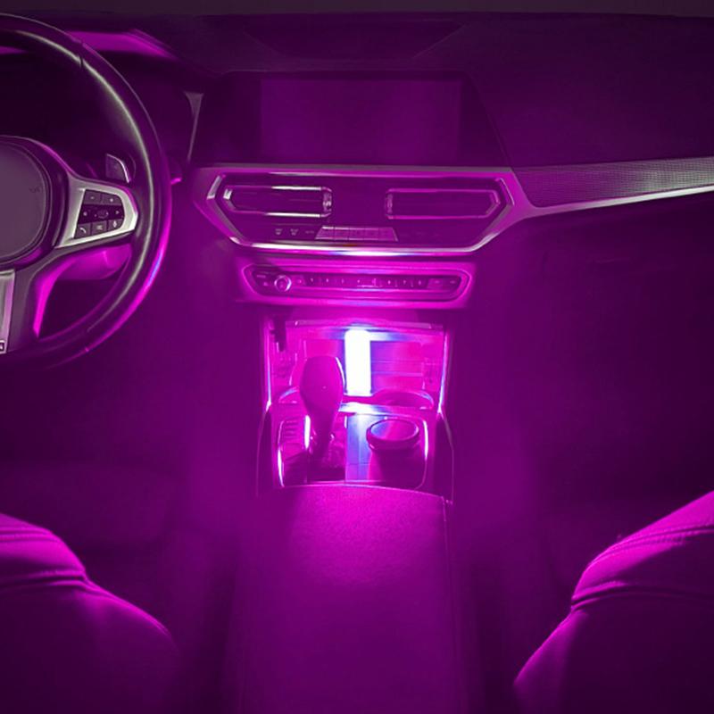 Mini Touching LED Atmosphere Light RGB Universal Car Interior Touch Control Lamp For Truck Vehicles USB Power Supply
