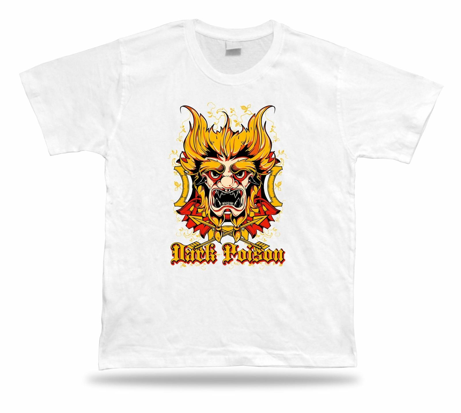 

Tshirt Tee Shirt Birthday Gift Idea Dark Poison Oni Mask Demon Fire Evil Cool 5XL різнокольоровий