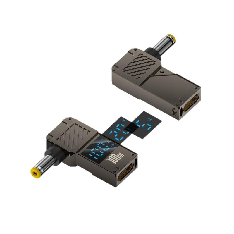 100W USB C auf Gleichstrom-Adapter Typ C Buchse auf Stecker für Wohnmobil und Solargeneratoren Geschäftsreisende Studenten