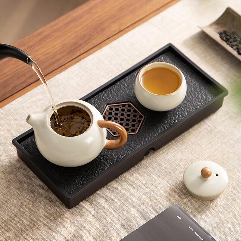 YIHUTEA Huang Ru Style Stainless Steel Tea Set