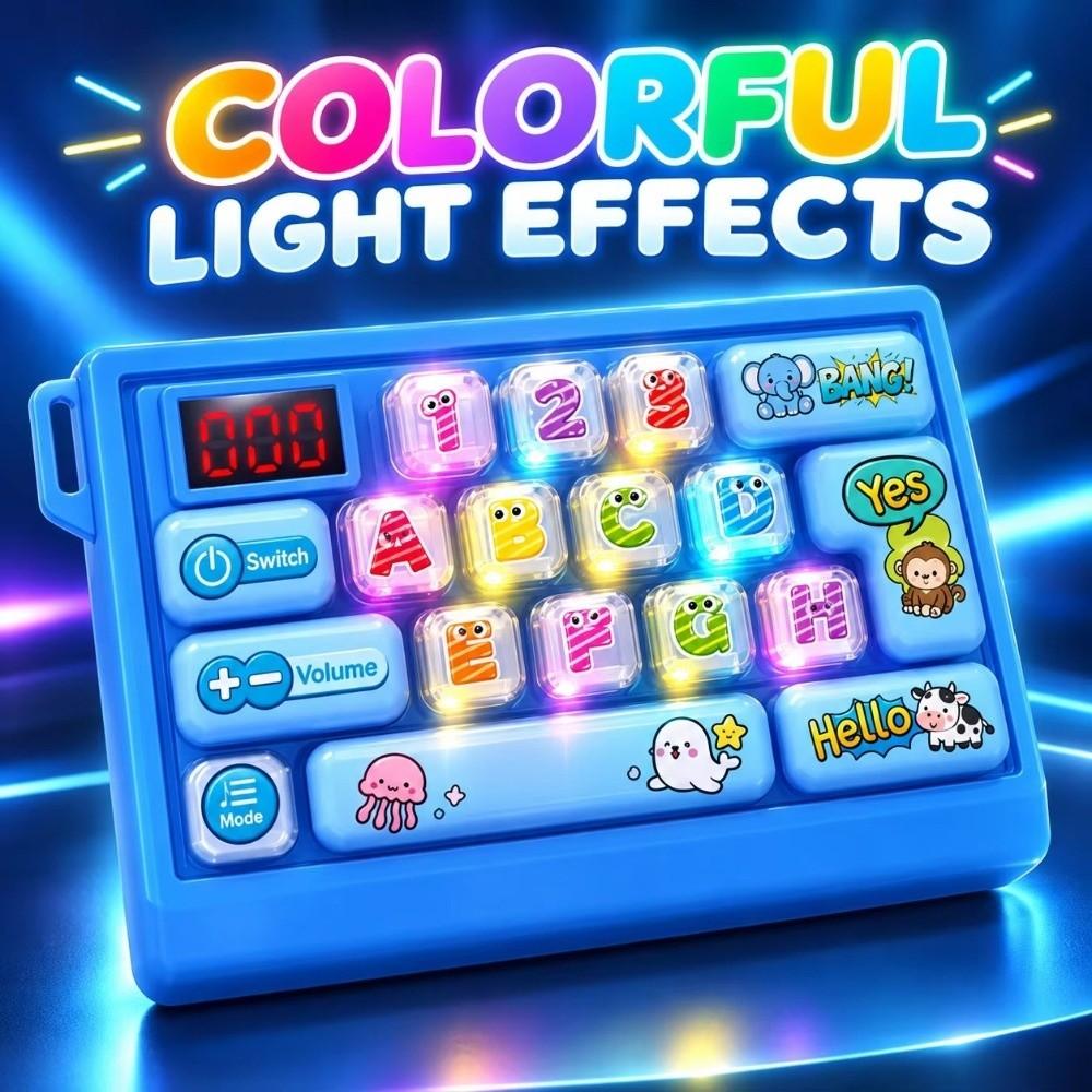 Cartoon Keys Mini Fidget Keyboard Toy Stress Relief Decompression Keyboard Educational Learning