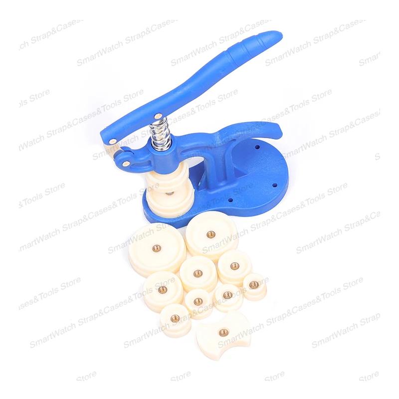 Watch Back Press Tool Set Capper Back Cover Press Tool Fitting Dies Remover Closer Watch Repair Tool Kit for Watchmaker 12pcs
