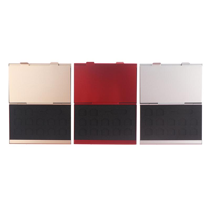 Aluminum Card Box Phone Memory Sim Card Box Card Package Storage Box