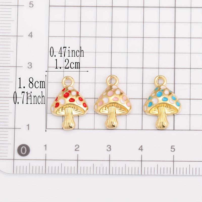 Mushroom Pendant Pendant Korean Version Fashionable Cute Bracelet Earrings DIY Accessories