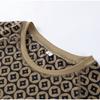 Printed Round Neck Top Pants Set Women's Sexy Hottie Long Sleeve Copper Coin Printed T-shirt Slim Casual Trousers New Fashion