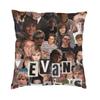 Cool Actor Star Movie Evan Peters Square Throw Pillow Case Decoration 3D Double Side Printed Cushion Cover for Car
