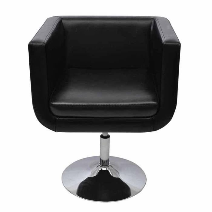 Fauteuil Design Club Blanc Noir 240041