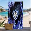 Leeds United Football Print Beach Towel, Large Soft Quick Dry Towel for Beach Camping Swimming