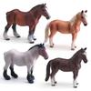 Cross-Border Kids' Wild Animal Horse Models - Dutch Draft Stallion & Tennessee Walking Mare Ornaments