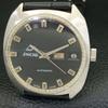 VINTAGE ENICAR AUTOMATIC 1147 SWISS MENS BLACK COLOR DIAL WATCH A700145-5
