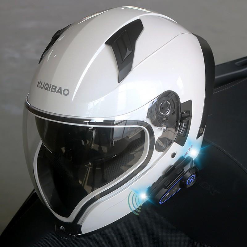 Full Face Motorcycle Helmet Dual Visor 3C Certified Lightweight All With Bluetooth