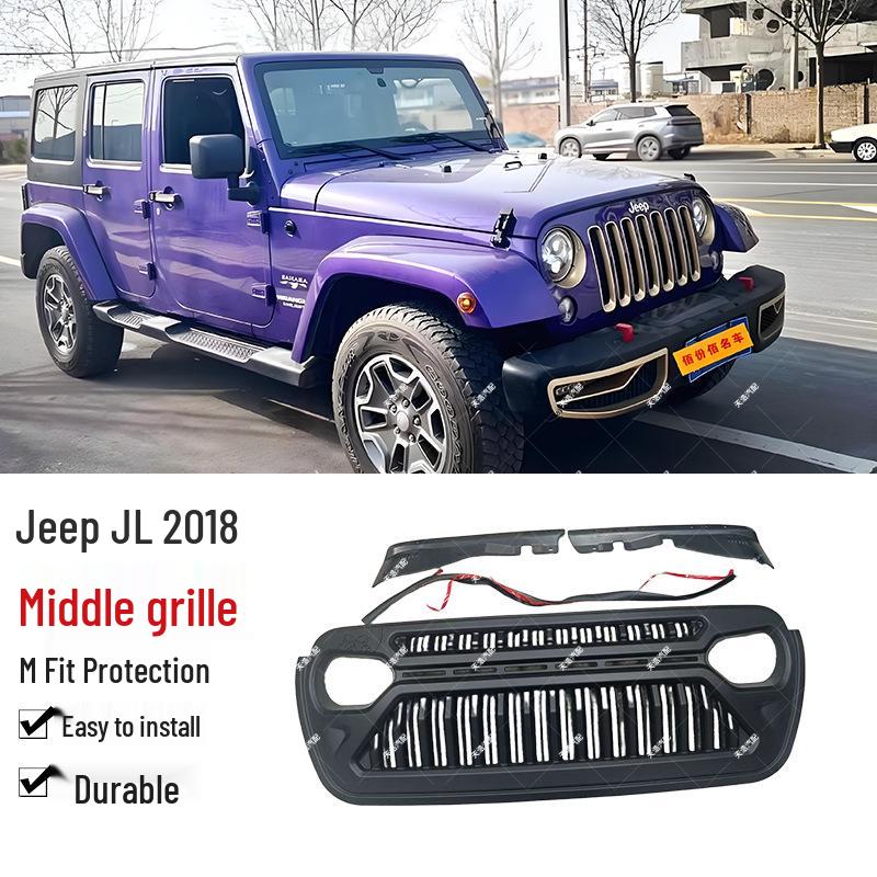 Kühlergrill mit Beleuchtung für 2018-2024 Jeep Wrangler JL/JT