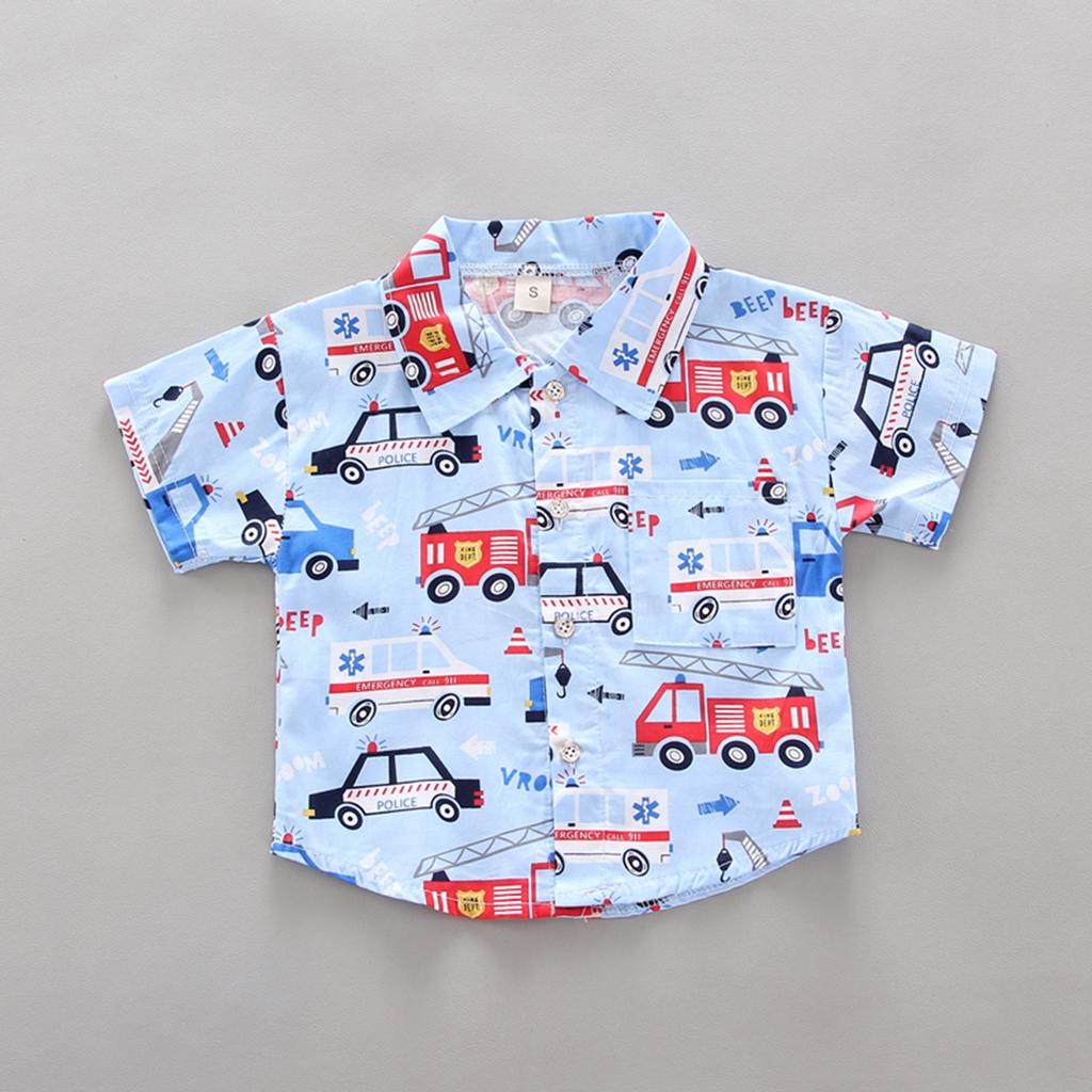 1-4Years Infant Baby Boys Clothes Set Cartoon T-shirt Tops+Shorts Summer Outfits