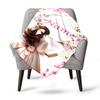 Home Customize Your Name Blankets Floral Elegance Comfort Softness Lightweight Allseason Multipurpose Blanket For Picnics Sofas Offices Beds Living