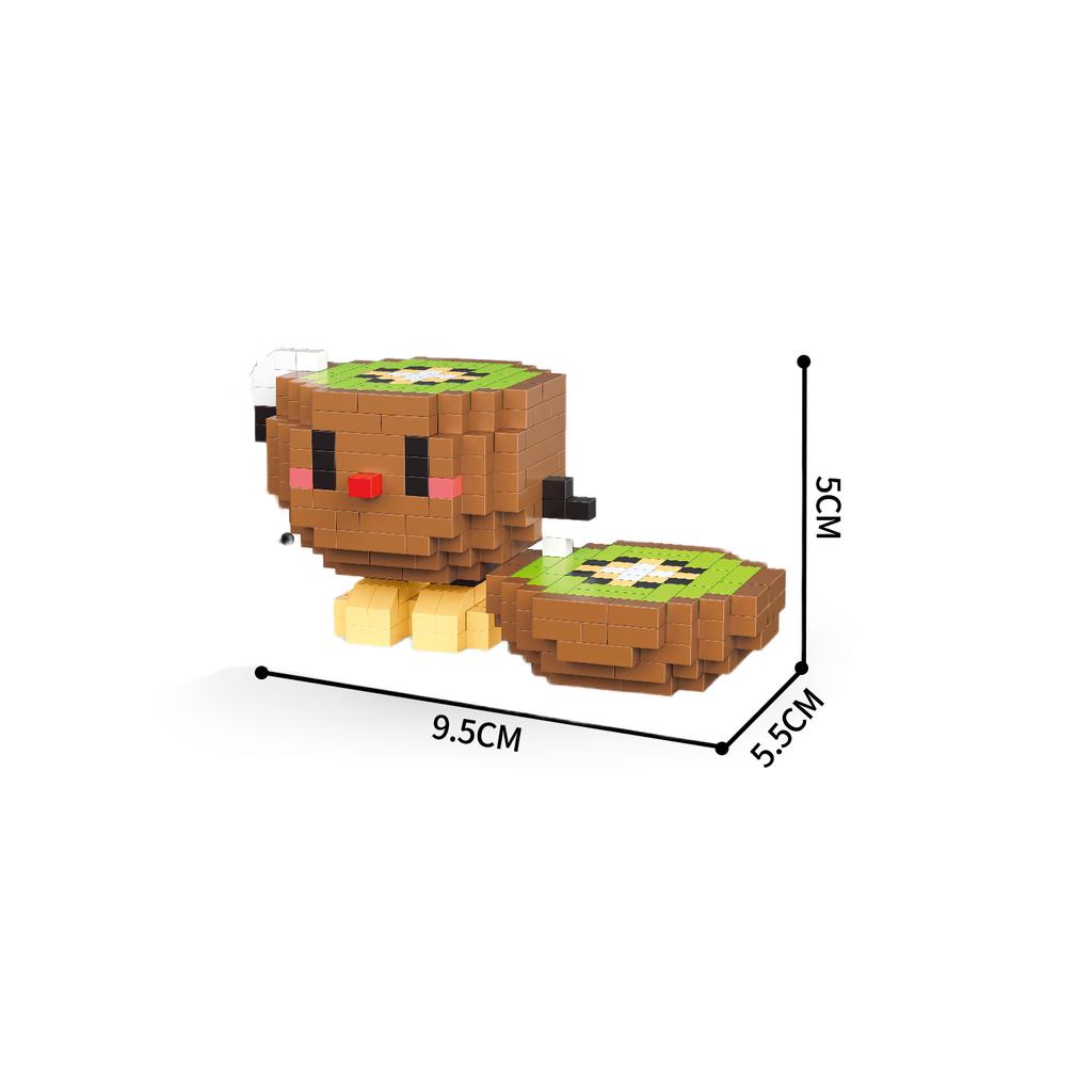 KNWE BUILT Giocattoli con Blocchi da Costruzione Micro Mini Modelli di Frutta a Cartoni Animati - Perfetti per i Bambini per Esplorare la Frutta Giocattolo Puzzle Regalo di Festa per Bambini