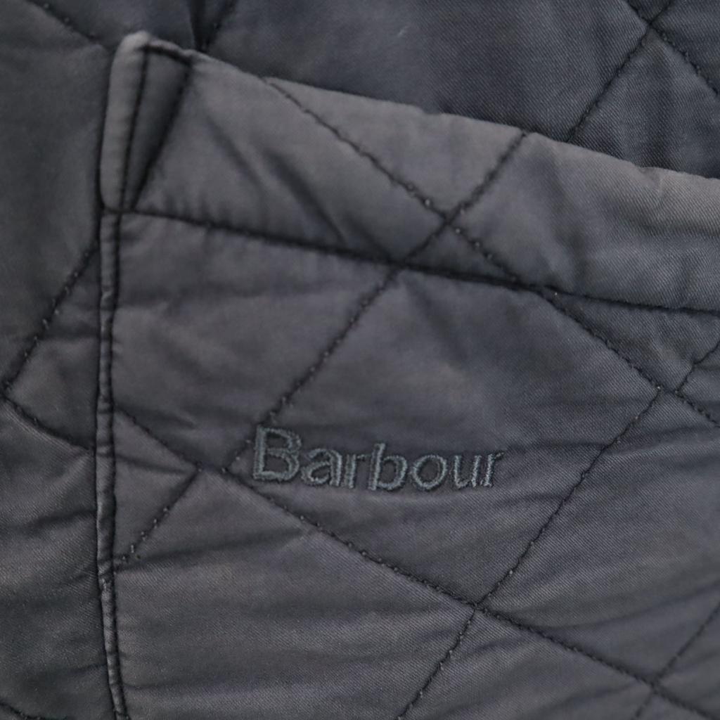 Barbour Quilted Jacket Navy Double Zip Men's Used