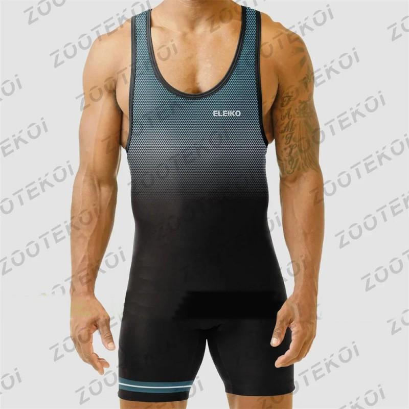Eleiko One-piece Wrestling Suit Men s Women s Freestyle Competition Training Adult XL